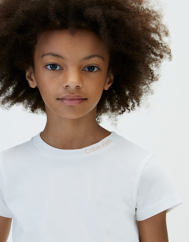 Calvin Klein Jeans - Girls Neckline Embroidered T-Shirt