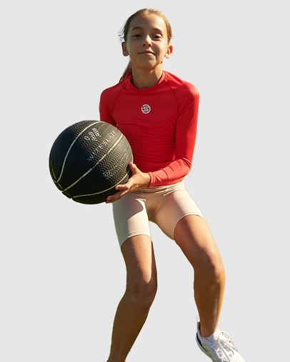 SKINS - Youth Compression Half Tight - Beige