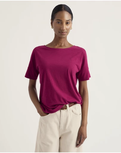 Seasalt - Seasalt Cornwall Pink Bryher View T-Shirt