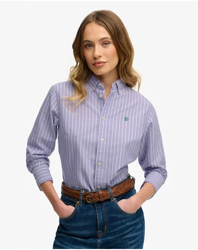 Superdry - Slim Oxford Button Down Long Sleeve Shirt
