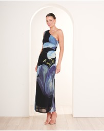 Pilgrim - Paris Printed Mesh Maxi Dress