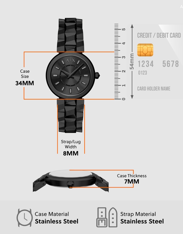 Armani Exchange - Black Analogue Watch