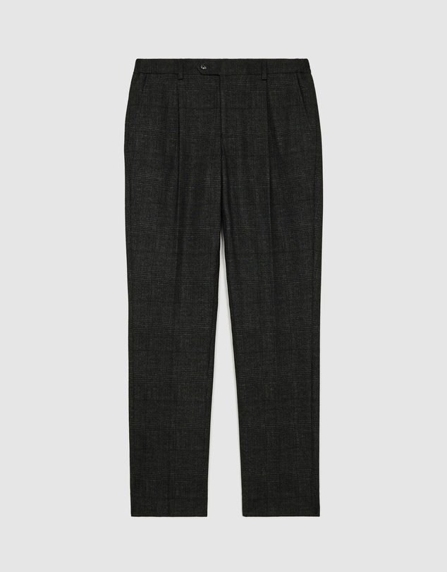 Politix - Travel Performance Jersey Check Tailored Pant