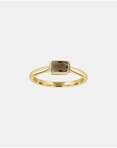 Zoe Olivia - 9K Gold Brown Ring