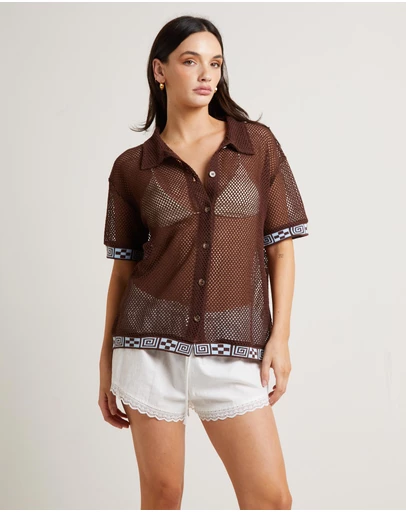 Insight - Dimension Crochet Short Sleeve Shirt