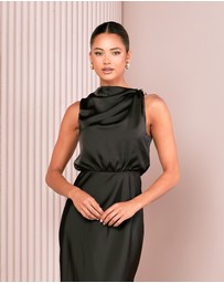 Azzurielle - Darsha Blouson Maxi Dress