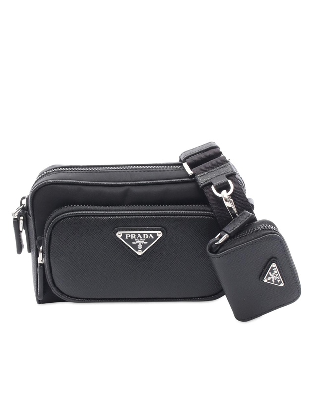 Pre-Loved by Azura Reborn - Pre-Loved Re-Nylon and Saffiano Shoulder Bag