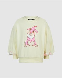 Rock Your Kid - Disney Thumper Pom Pom Sweatshirt in Cream