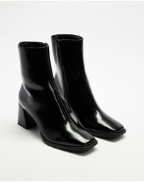 Dazie - Leonie Block Heel Ankle Boots