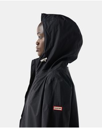 Hunter - Unisex Play Packable Shell Rain Jacket in Black