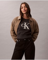Calvin Klein Jeans - Monologo Cropped Jumper