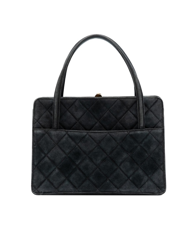 Pre-Loved by Azura Reborn - Pre-Loved Quilted Suede Handbag