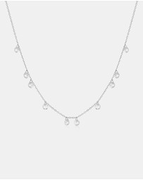 Ania Haie - Ania Haie Silver Droplet Station Necklace
