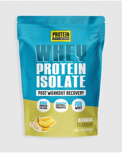 Protein Supplies Australia - Banana WPI (Whey Protein Isolate) - 1kg