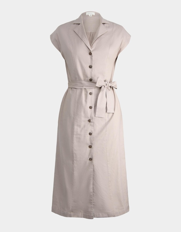 Forcast - Kade V-Neck Linen Dress