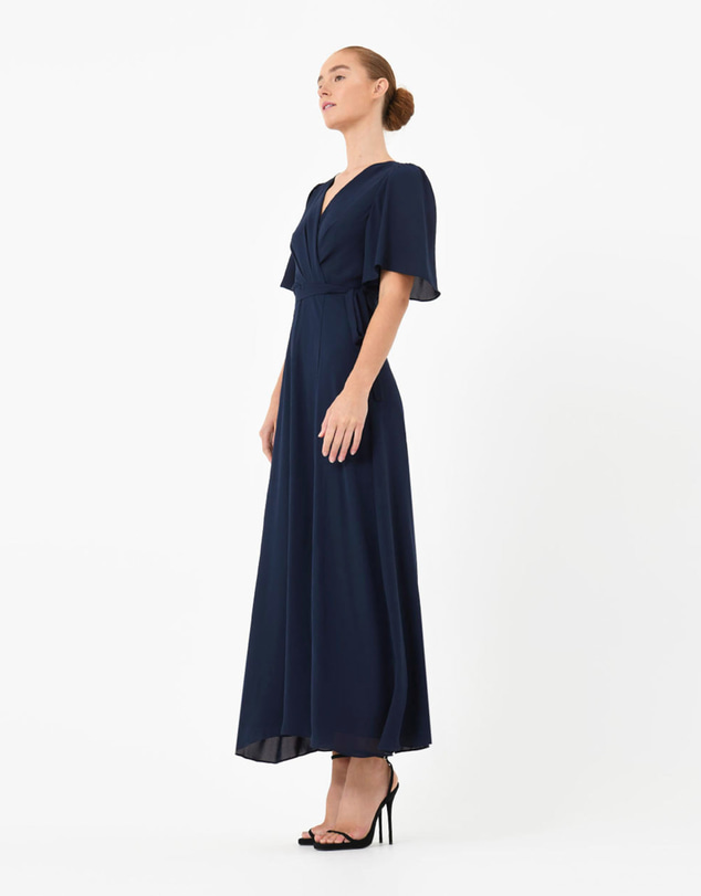 Forcast - Cannes Draped Sleeve Maxi Dress