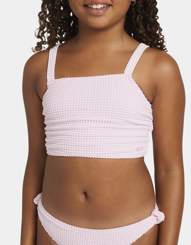 Roxy - Girls 8 to 16 Daisy Check Crop Two Piece