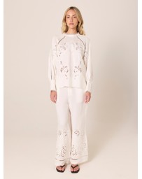 Fate + Becker - Aven Embroidered Blouse