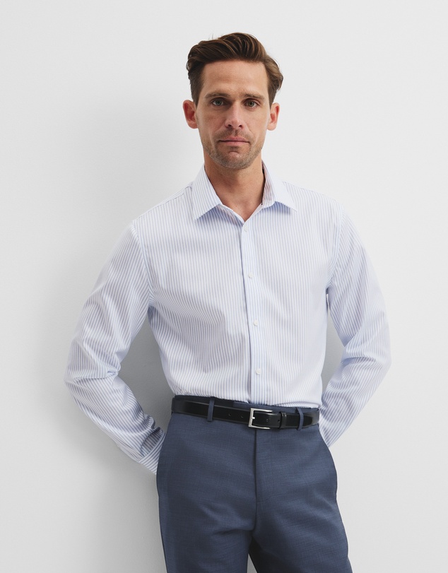 Country Road - Slim Fit Stripe Travel Shirt