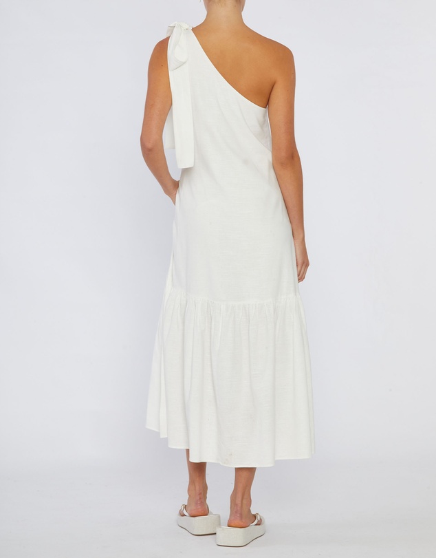 Amelius - Aruba Linen One Shoulder Dress