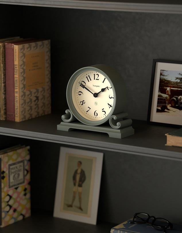 Newgate - Newgate Divisadero Mantel Clock-Asparagus Green