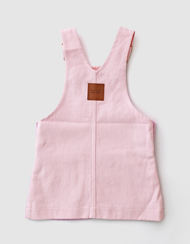 WITH LOVE FOR KIDS - Hazel Denim Pinafore Dress - Babies - Kids