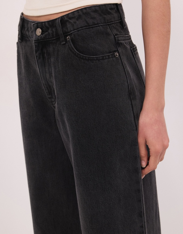 Calli - Gaia Mid Rise Wide Leg Jeans
