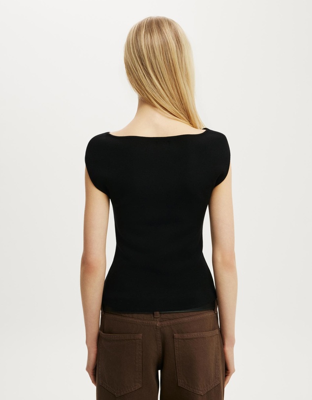 Cotton On - Double Knit Boat Neck Top