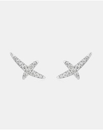 Ania Haie - Silver Kiss Pave Studs