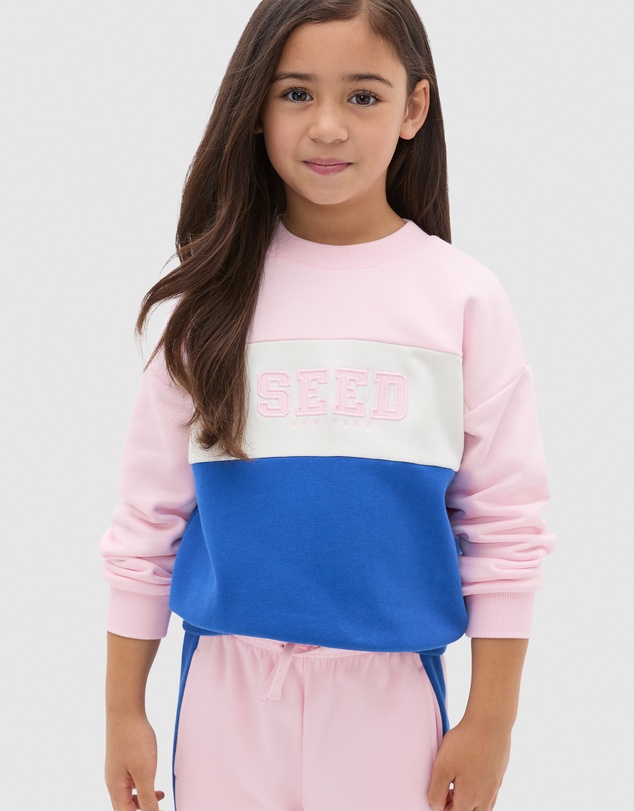 Seed Heritage - Colour Block Logo Sweat