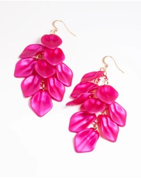 Lovisa - Fuchsia Petal Drop Earrings