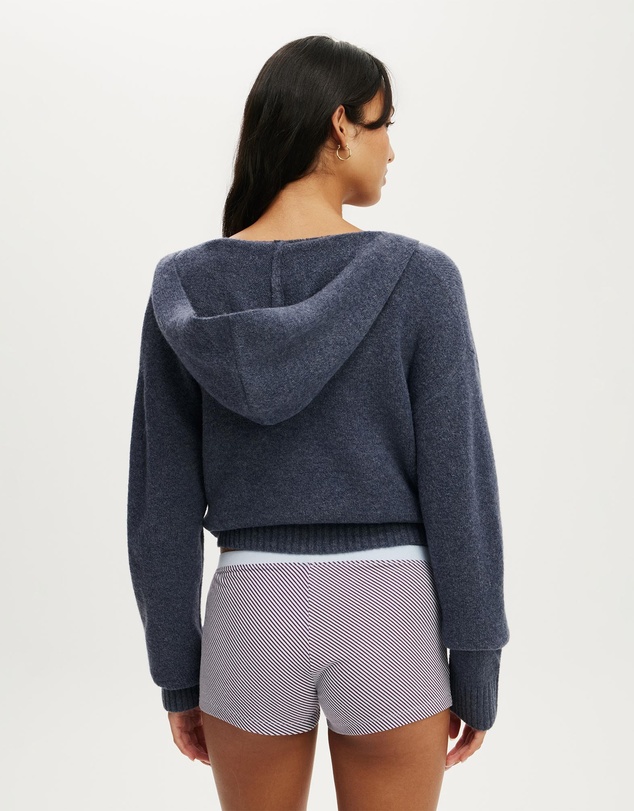 Cotton On Body - Zip Through Knitted Lounge Hoodie