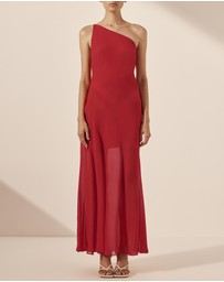 Shona Joy - Amina One Shoulder Panelled Maxi Dress