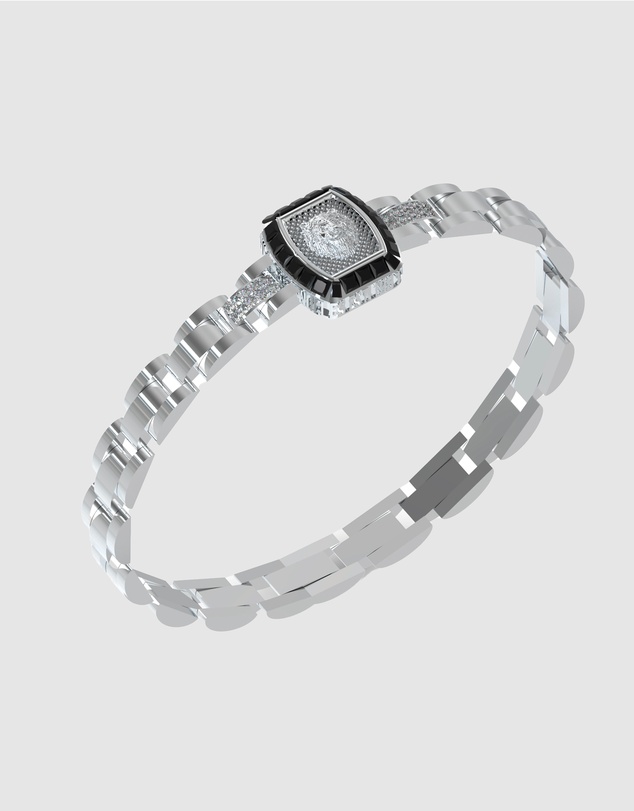 GUESS - 16mm Lion Crystal Bracelet