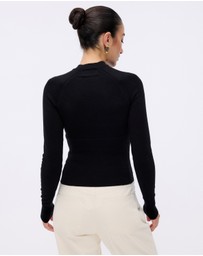 Minima Esenciales - Reese Cotton Cashmere Rib Knit Top