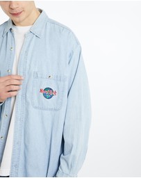 Vintage by The Real Deal - Pre Loved - Vintage 90s Hard Rock Cafe Denim Button Up Shirt