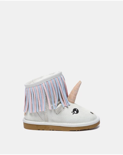 EVERAU - EverAU Ugg Unicorn Kids Plus Cow Suede Upper UGG Boots