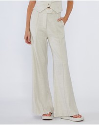 Amelius - Sofia Linen Twill Wide Leg Pants