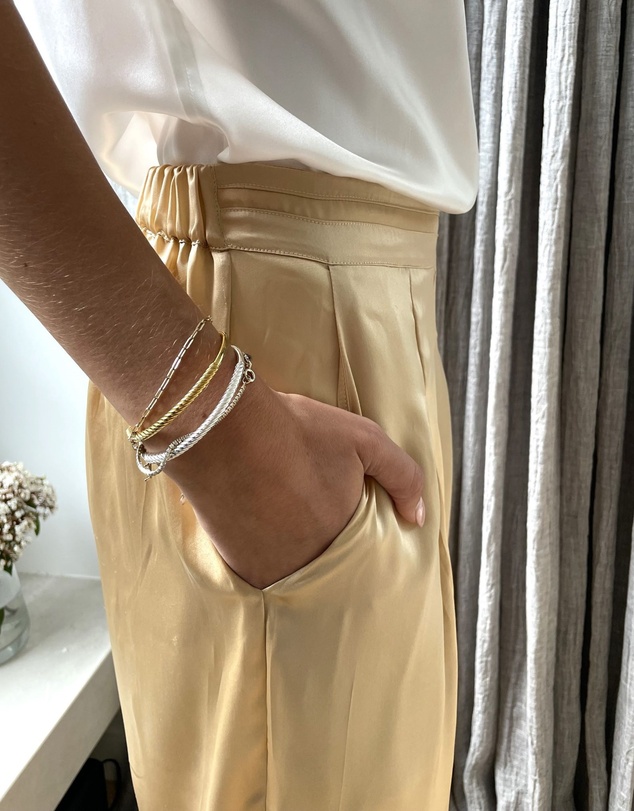 SILK MAGNOLIA - 100% Silk Pants