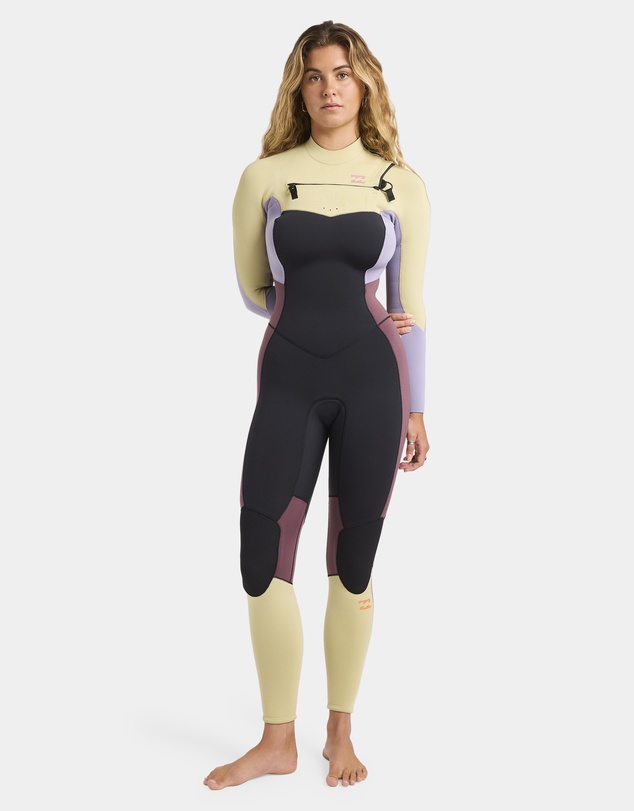 Billabong - Womens 3/2mm Synergy Natural Chest Zip Steamer Wetsuit