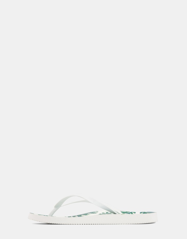 Vionic - Noosa Print Toe Post Sandal - Palm White