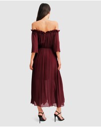 Belle & Bloom - Amour Amour Ruffled Midi Dress