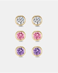 Mestige - Candy Floss Earrings Set - 18K Gold Plated