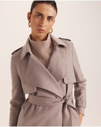 SABA - Karla Wool Longline Trench Coat