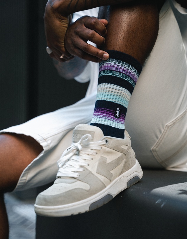 Swanky Socks - Navy Phantom Touch