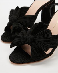 Loeffler Randall - Camellia Pleated Knot Heeled Sandal With Ankle Strap