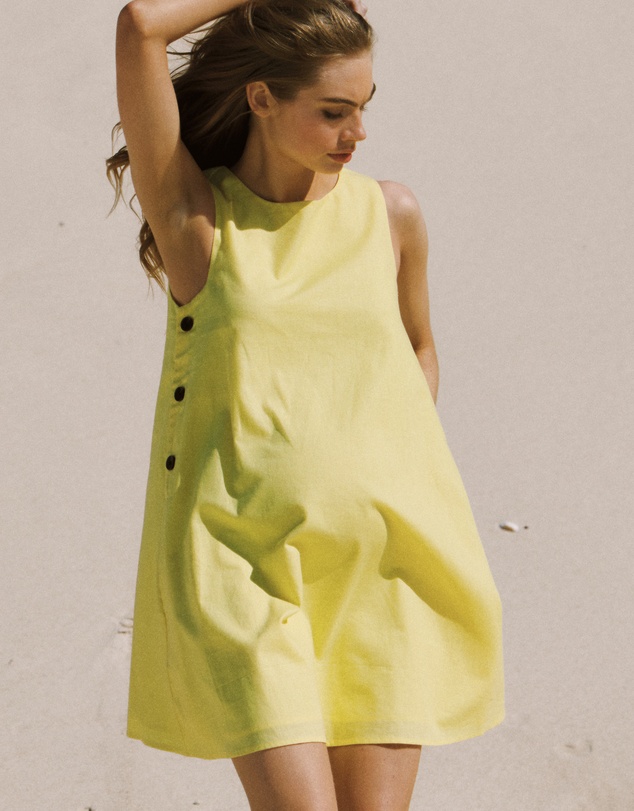 Soon Maternity - Maeve Linen Feeding Dress