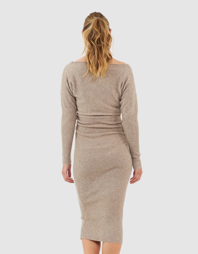 Ripe Maternity - Tobie Off Shoulder Knit Dress