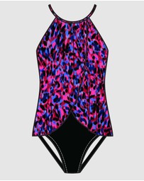 Magicsuit - Cherry Bomb Aubrey Draped High Neck Shaping Swimsuit