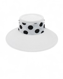 Morgan & Taylor - Francesca Racewear Droop Hat in White